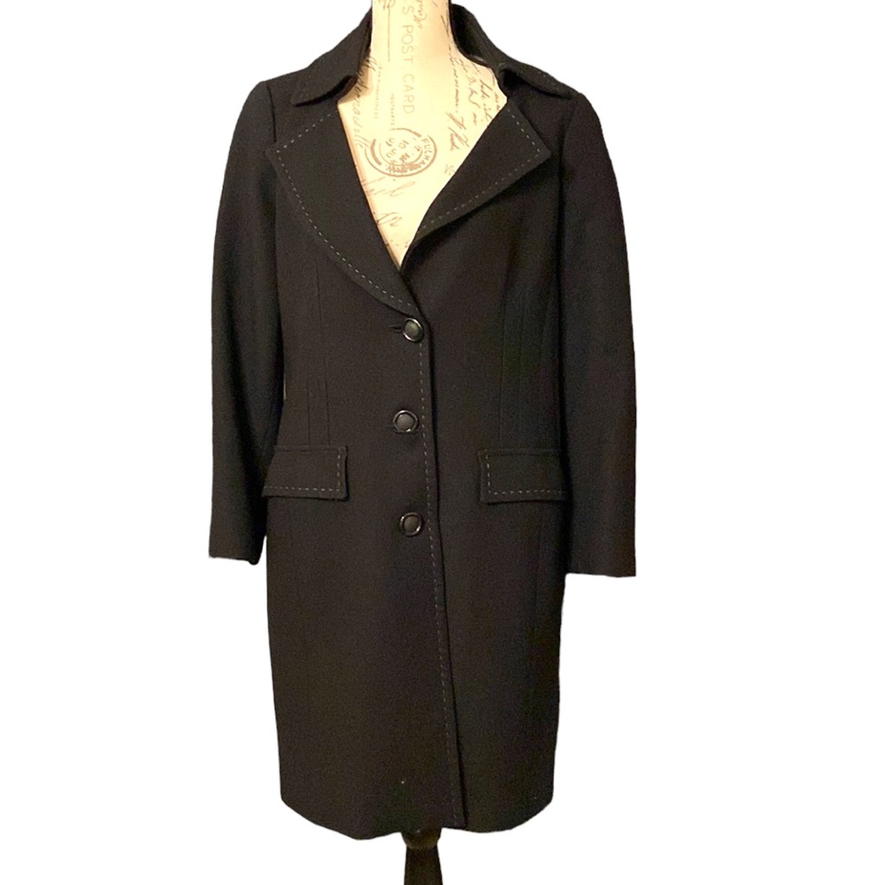 Vintage Small PennyBlack Long Women Peacoat in Black. Size not available. Used